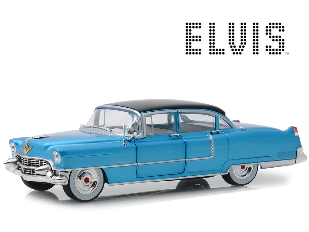 1955 Cadillac Fleetwood Series 60 /& Elvis Presley Figur 1:64 GreenLight 51210