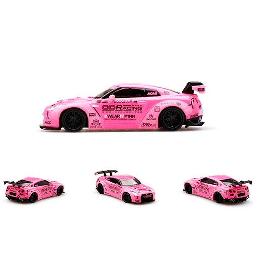 Mini GT MGT00054 Liberty Walk LB Works Nissan Skyline GT-R R35 1:64 Wearit  Pink Breast Cancer Awareness