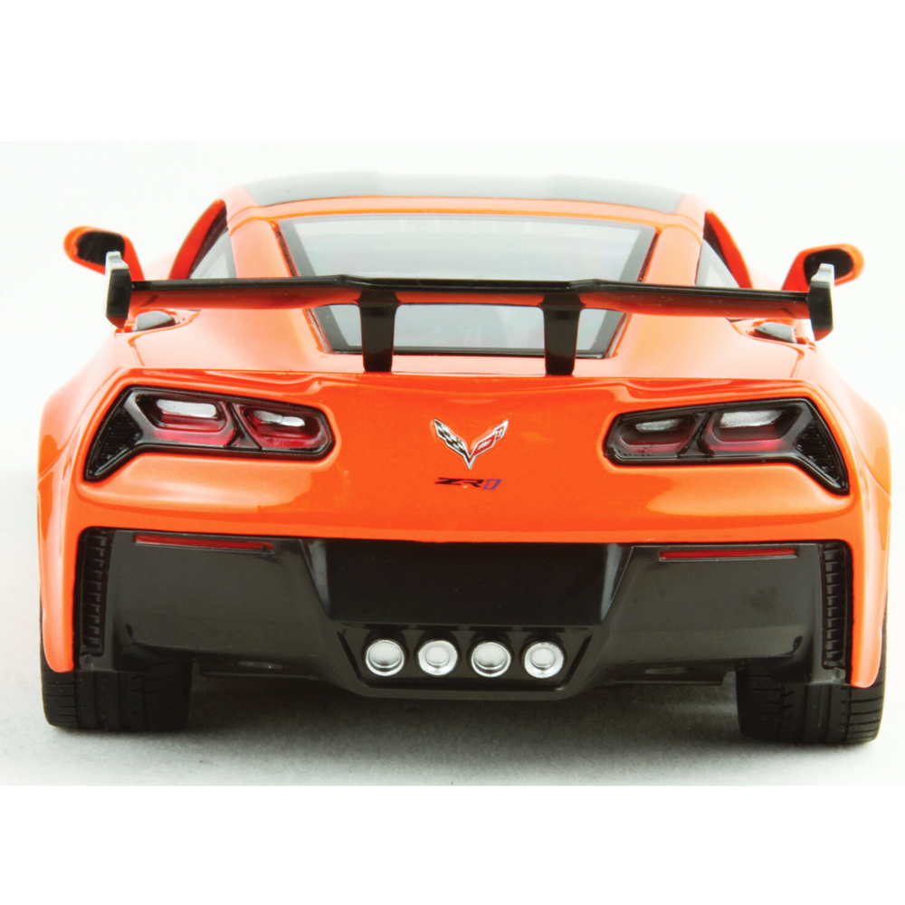 Motor Max 2019 Corvette ZR1 orangerot 1 24 m/o Wunschkennzeichen