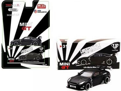 Mini GT USA Exclusive LB Works Nissan Skyline GT-R R35 1:64 Matt Black MGT00031 