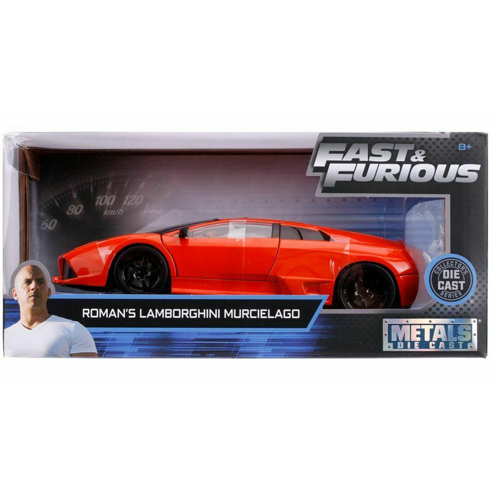 Jada fast and furious 1:24 Roman's Lamborghini Murcielago Orange metal diecast 