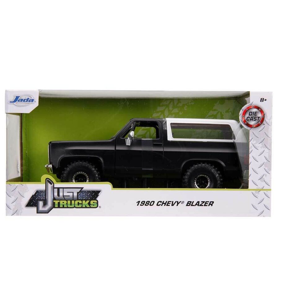 Jada 31590 Just Trucks 1980 Chevy Blazer K5 1:24 Off Road 4x4 Matte Black