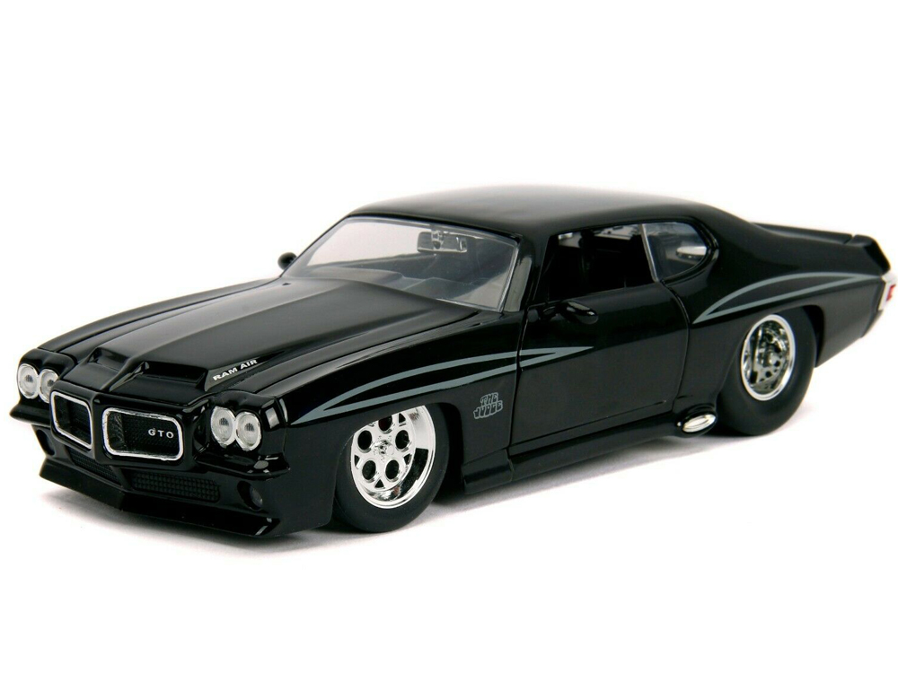 Jada Toys BIGTIME Muscle 1971 Pontiac GTO The Judge Black 1 24 for sale online 