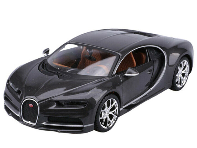 1/24 Maisto Bugatti Chiron 42 Black Limited Edition Diecast Model Black 31514 
