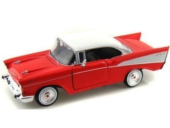 Motormax 73228 1957 Chevy Bel Air Hard Top 1:24 Red