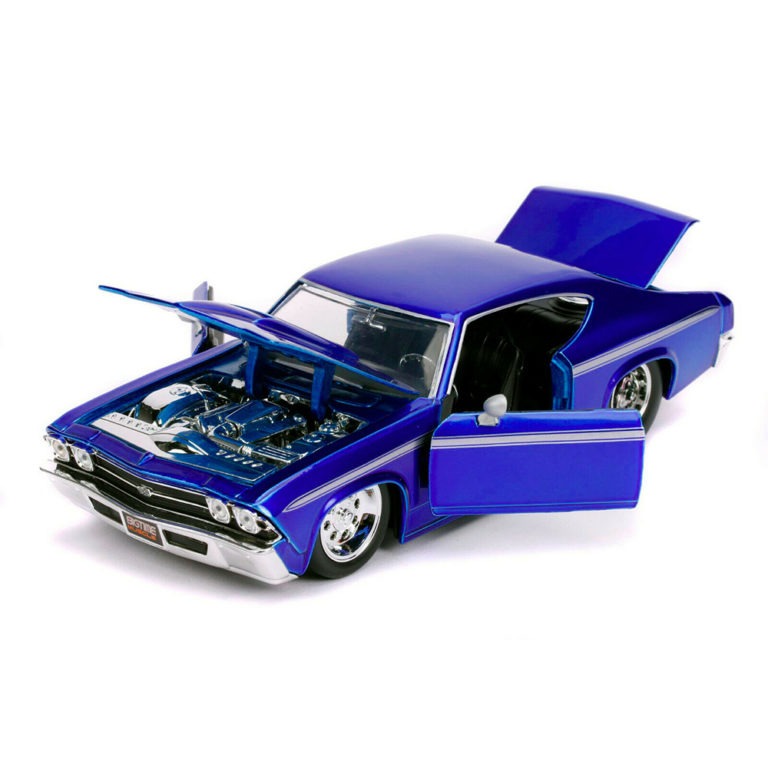 Jada 31455 Bigtime Muscle 1969 Chevrolet Chevelle SS 124 Candy Blue