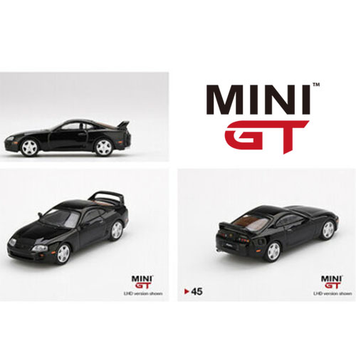 MINI GT 1/64 Toyota Supra Black Limited 1 of 1200 MGT00045 JZA80