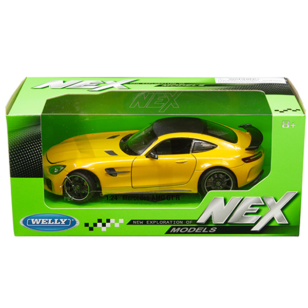 Voiture Miniature de Collection - WELLY 1/24 - MERCEDES-BENZ AMG GT-R -  2017 - Yellow - 24081Y - Cdiscount Jeux - Jouets