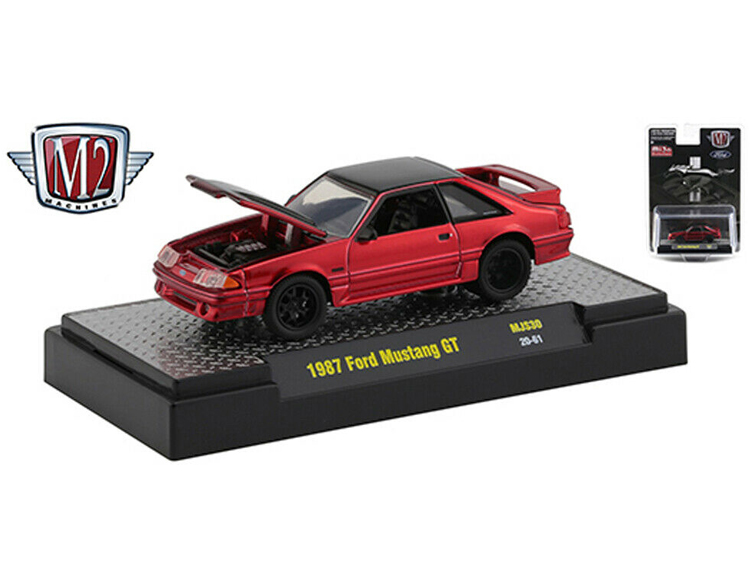 Ford Mustang GT 1987 1:64 Fox Body MIJO Exclusive 2020 M2 Machines MJS30 20-61 