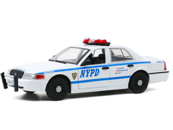 Greenlight 85513 2011 Ford Crown Victoria New York City NYPD Police Car 1:24 White