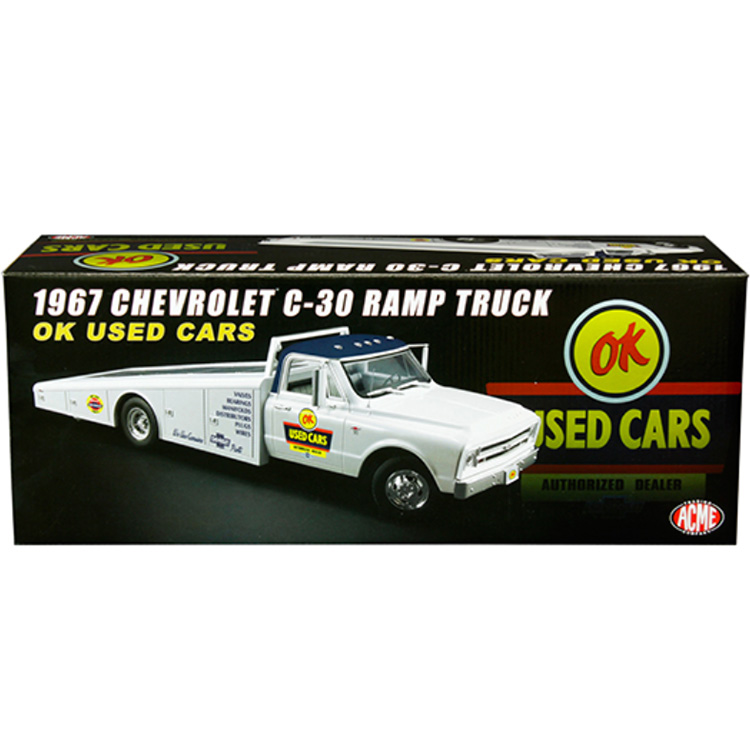 Chevrolet C-30  OK USED CARS  Ramp Truck Autotransporter  1967  ACME  1:18  NEU 