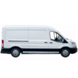 Greenlight 2017 Ford Transit Van Diecast Model - 1/43 Scale White Extended High Roof