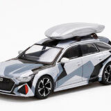 Mini GT MGT00256 Audi RS 6 Avant 1:64 with Roof Box Silver Digital