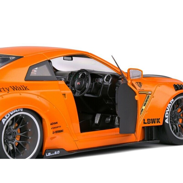Solido S1805803 Liberty Walk LBWK Nissan Skyline GT-R R35 1:18 Orange ...