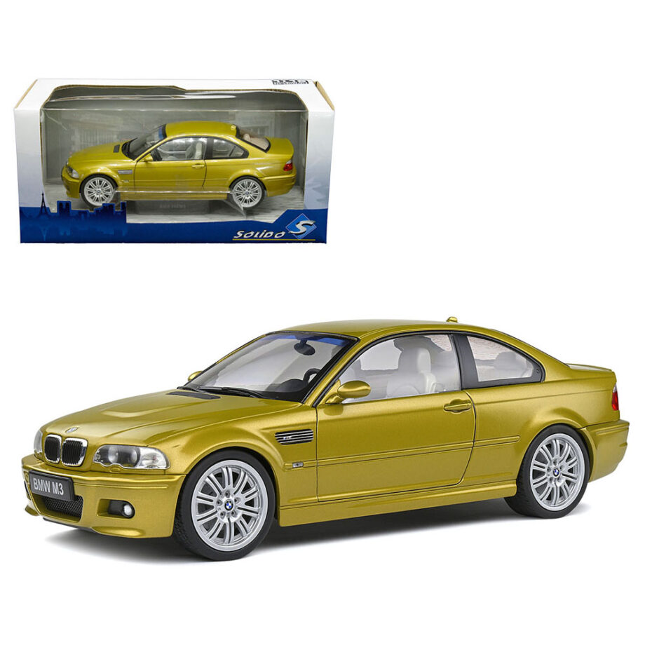 Solido S1806501 2000 BMW E46 M3 Coupe 1:18 Phoenix Yellow
