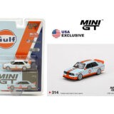 Mini GT MGT00314 BMW M3 E30 Gulf Livery 1:64 Light Blue