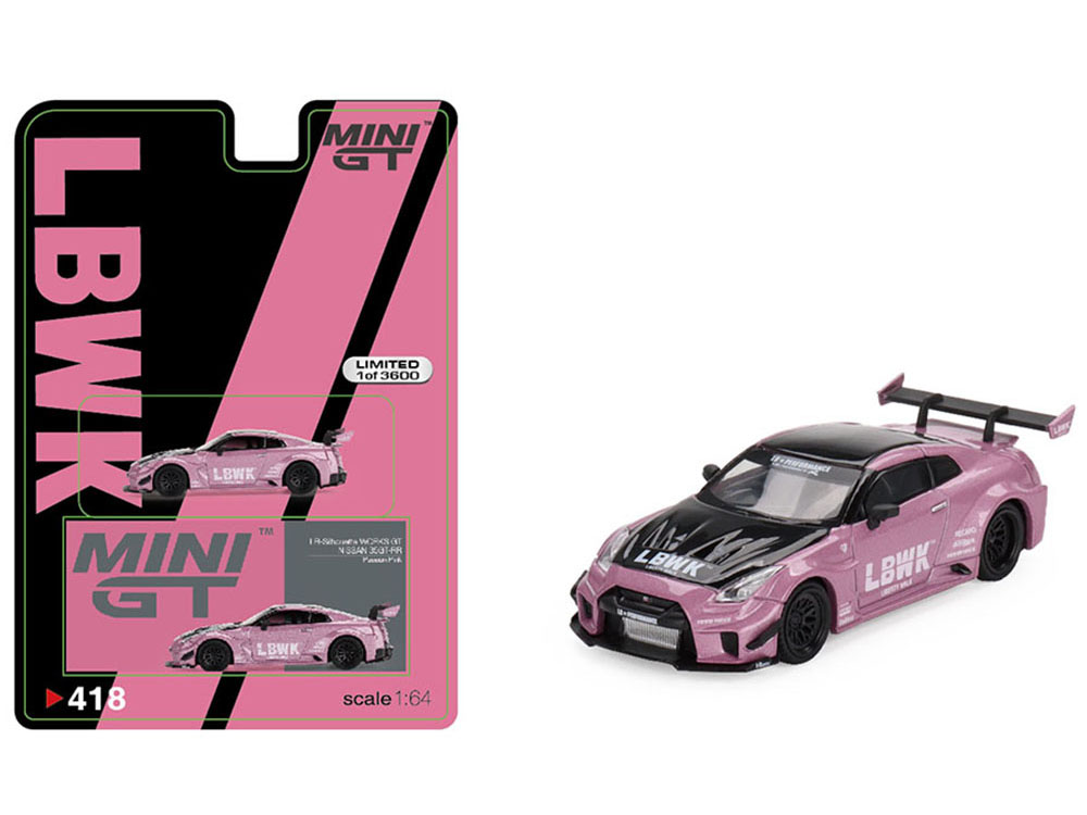 Mini GT MGT00418 LB Silhouette Works GT Nissan 35GT-RR Version 2 1:64  Passion Pink