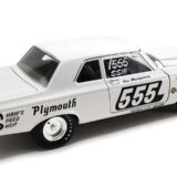 Acme A1806600 1968 Plymouth Belvedere Super 555 Triple Nickel 1:18