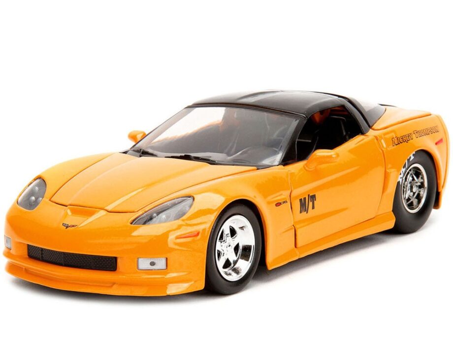 Jada 34204 Bigtime Muscle 2006 Chevrolet Corvette Z06 Mickey Thompson 1:24 Yellow