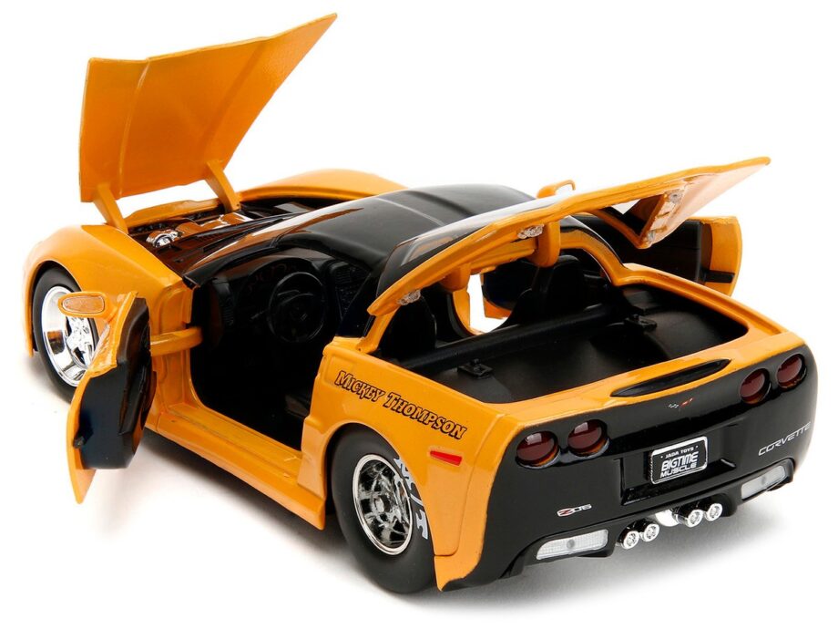 Jada 34204 Bigtime Muscle 2006 Chevrolet Corvette Z06 Mickey Thompson 1:24 Yellow
