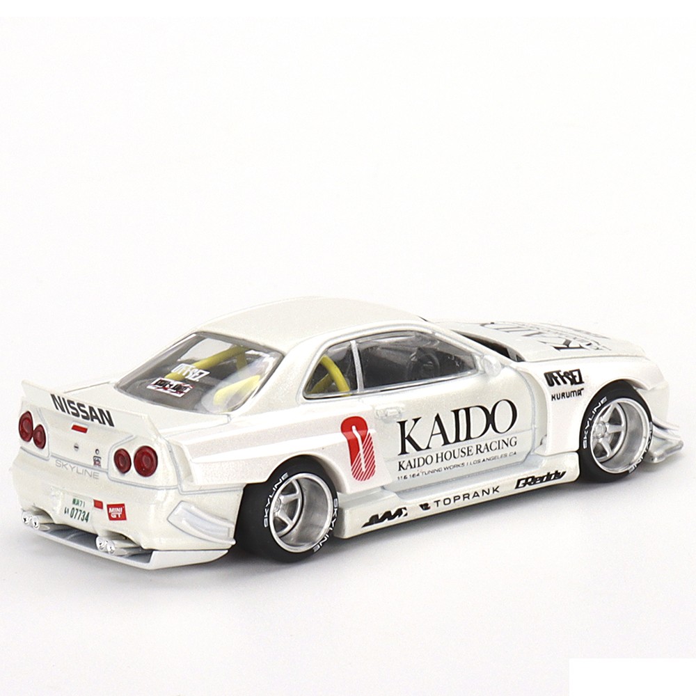 Kaido House x Mini GT Nissan Skyline GT-R KAIDO V - White KHMG049 - CHASE