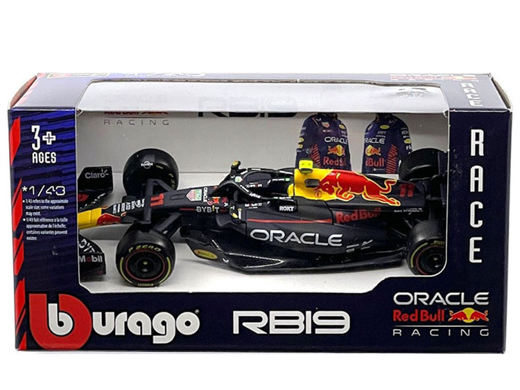 Bburago 1:43 Max Verstappen Red Bull RB18 #1 Fórmula 1 Campeón Mundial