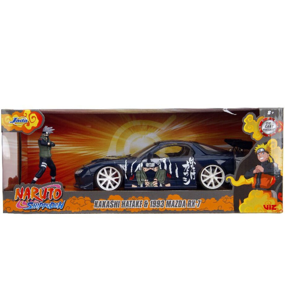Jada 35349 Naruto Shippuden 1993 Mazda RX-7 1:24 with Kakashi Hatake Figure