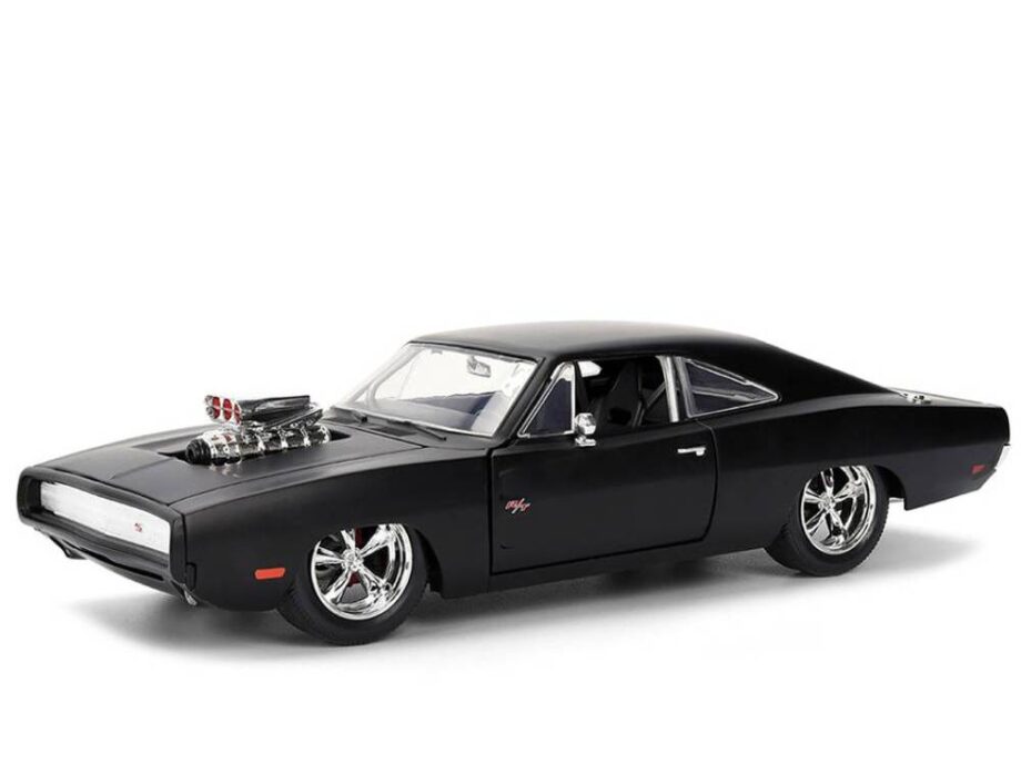 Jada 35729 Fast & Furious Dom’s 1970 Dodge Charger 1:24 Matte Black