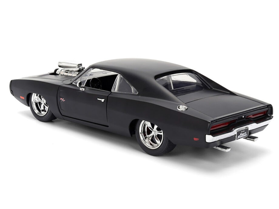 Jada 35729 Fast & Furious Dom’s 1970 Dodge Charger 1:24 Matte Black