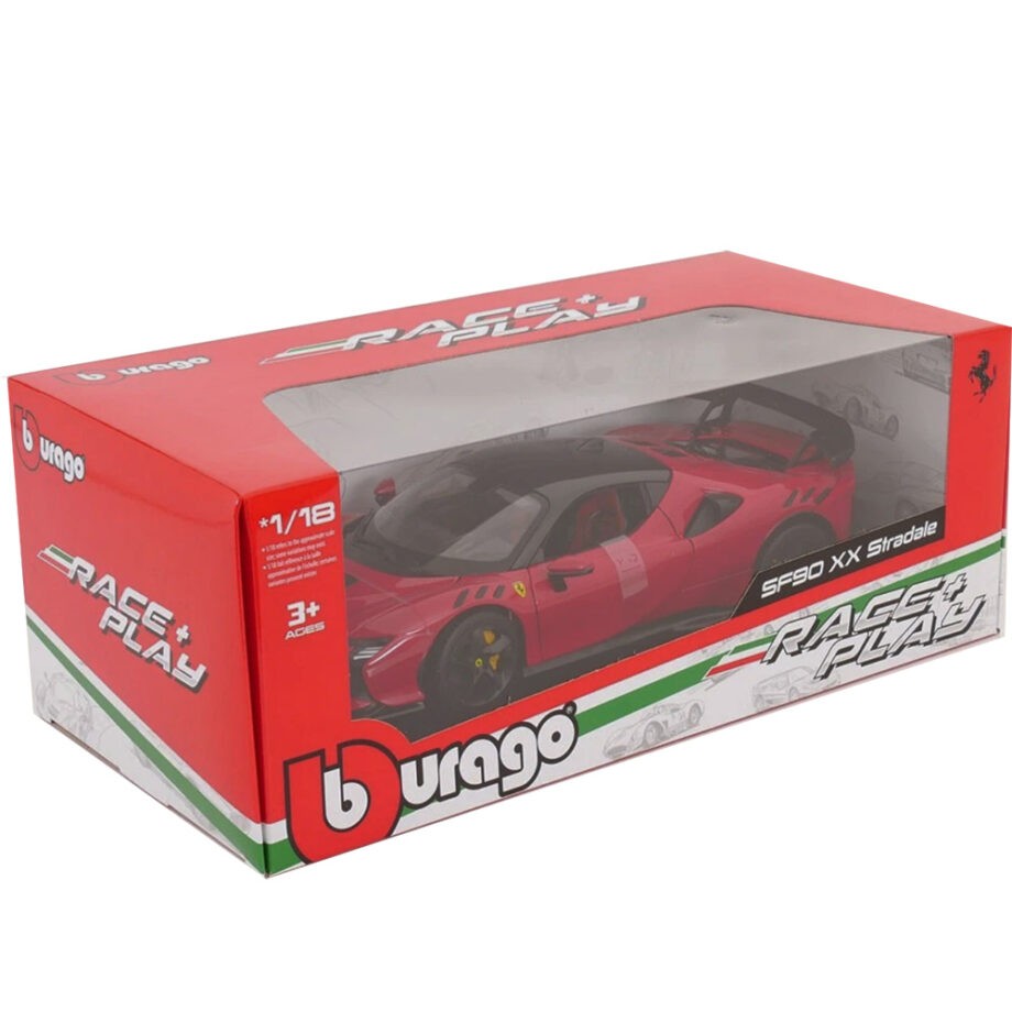 Bburago 18-16020 RD Ferrari SF90 XX Stradale 1:18 Orange Red