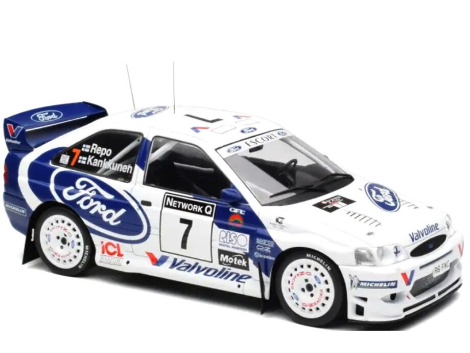 Ixo Models 18RMC170A22 Ford Escort WRC #7 2nd Place RAC Rally 1998 1:18 White