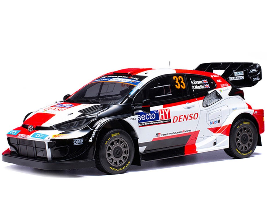Ixo Models 18RMC174A22 Toyota GR Yaris Rally 1 of Finland #33 Winner 2023 1:18