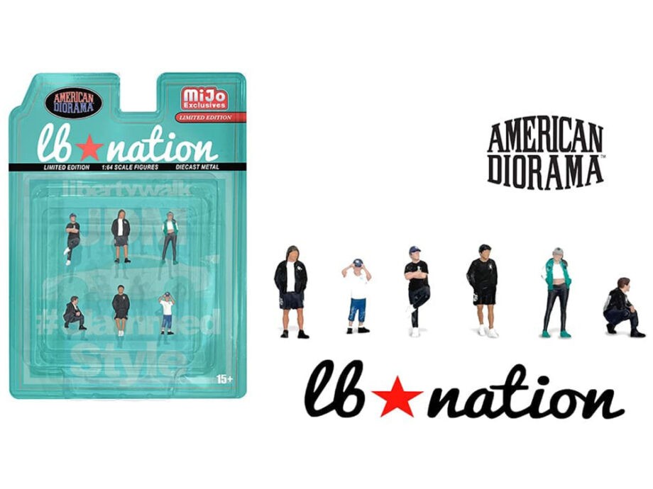 American Diorama AD-2422 Liberty Walk LB Nation Figures 1:64 Set