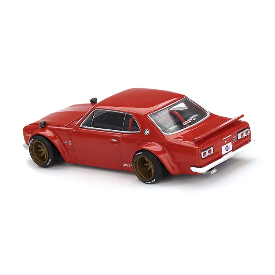 Mini GT x Kaido House KHMG175 Nissan Skyline 2000GT-R KPGC10 Kaido Street V1 1:64 Red