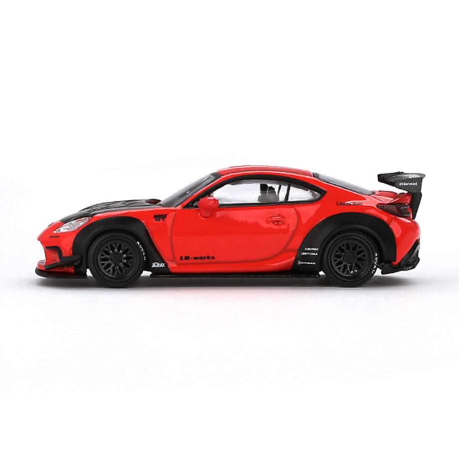 Mini GT MGT00885 LBWK Liberty Walk LB Works Toyota GR 86 LB Nation 1:64 Red