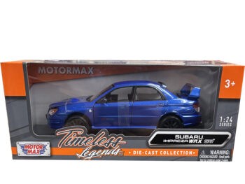 Motormax 73330 Subaru Impreza WRX STi 1:24 Blue with Black Wheels