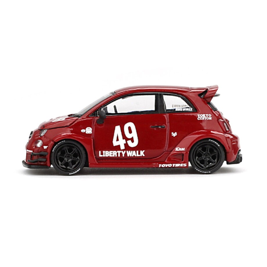Mini GT MGT00963 LBWK Liberty Walk LB Works x Abas Works ABARTH 595 1:64 Red