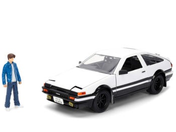 Jada 34501 Initial D Toyota Trueno AE86 1:24 with Takumi Figure Black / White