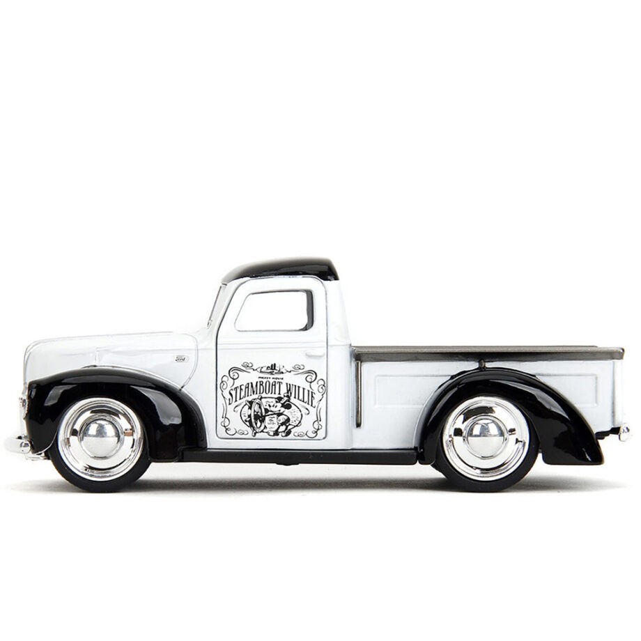 Jada 36091 Disney's Mickey Mouse Steamboat Willie 1941 Ford 1:32 White / Black