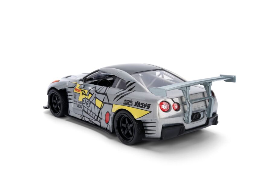 Jada 36285 Godzilla 2009 Nissan Skyline GT-R R35 Ben Sopra 1:24 with Mechagodzilla Figure