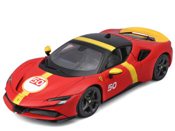 Bburago 18-16021 Ferrari SF90 Stradale #50 1:18 Red / Yellow