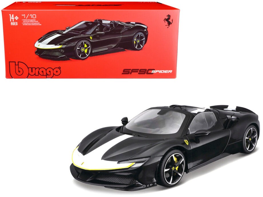 Bburago 18-16911 Signature Ferrari SF90 Stradale 1:18 Black