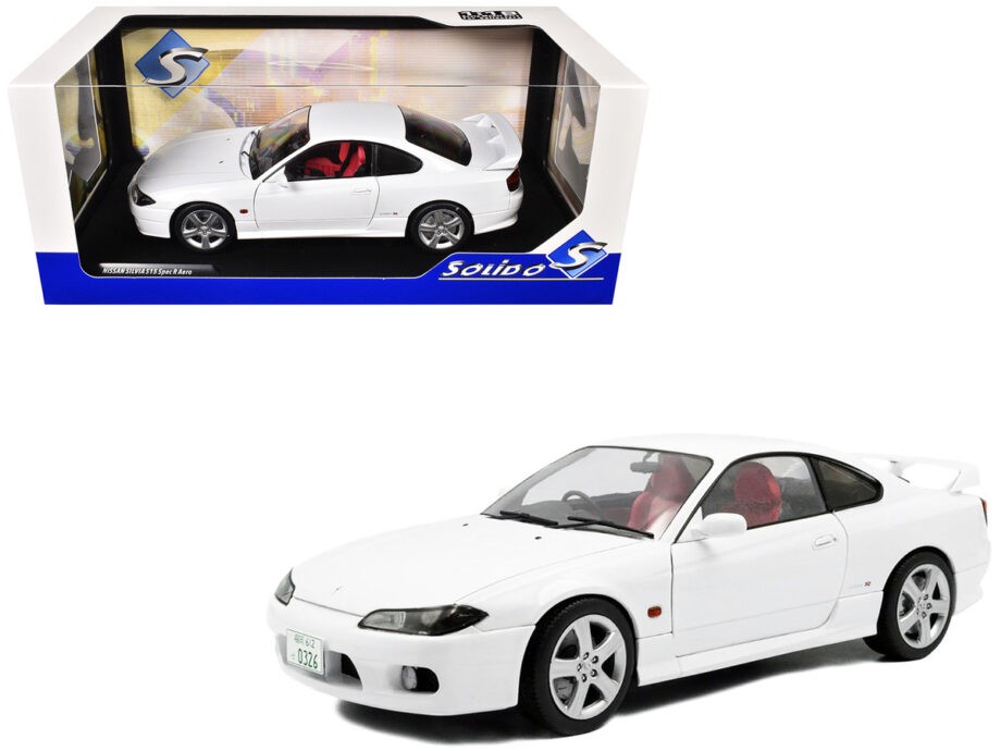 Solido S1812201 1999 Nissan Silvia S15 Spec R Aero 1:18 Aspen White