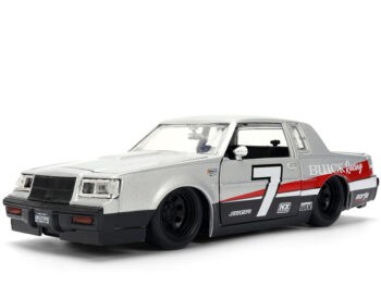 Jada 36460 Bigtime Muscle 1987 Buick Grand National #7 Buick Racing 1:24 Silver
