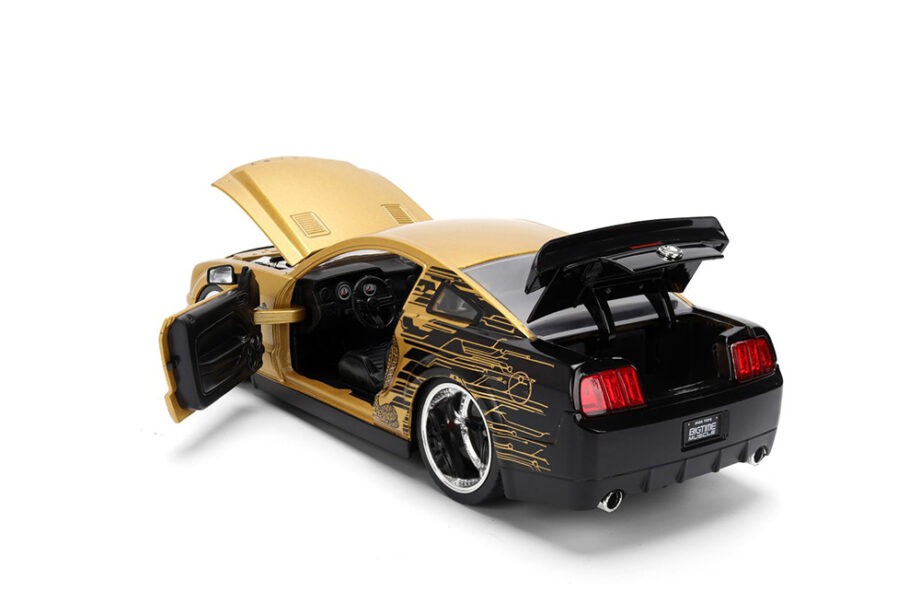 Jada 36462 Bigtime Muscle 2008 Ford Shelby Mustang GT-500 KR 1:24 Gold / Black