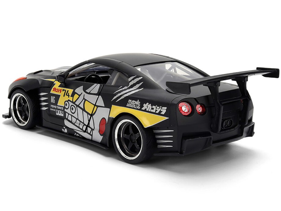 Jada 36707 Godzilla 2009 Nissan Skyline GT-R R35 Ben Sopra 1:24 Matte Black
