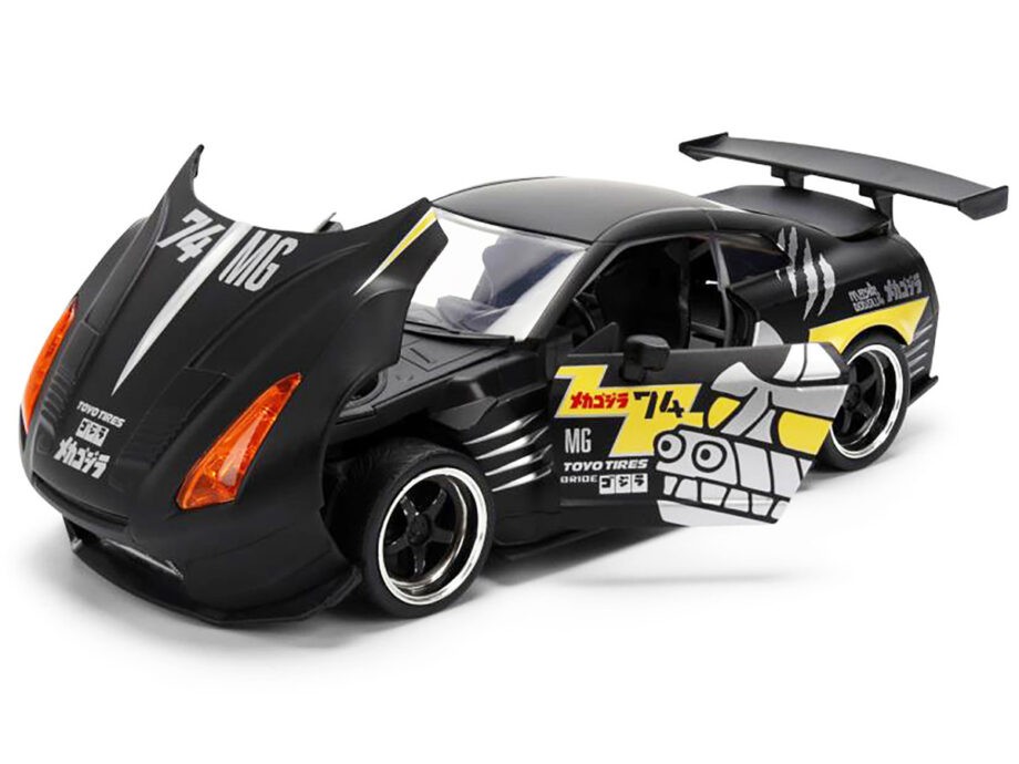 Jada 36707 Godzilla 2009 Nissan Skyline GT-R R35 Ben Sopra 1:24 Matte Black