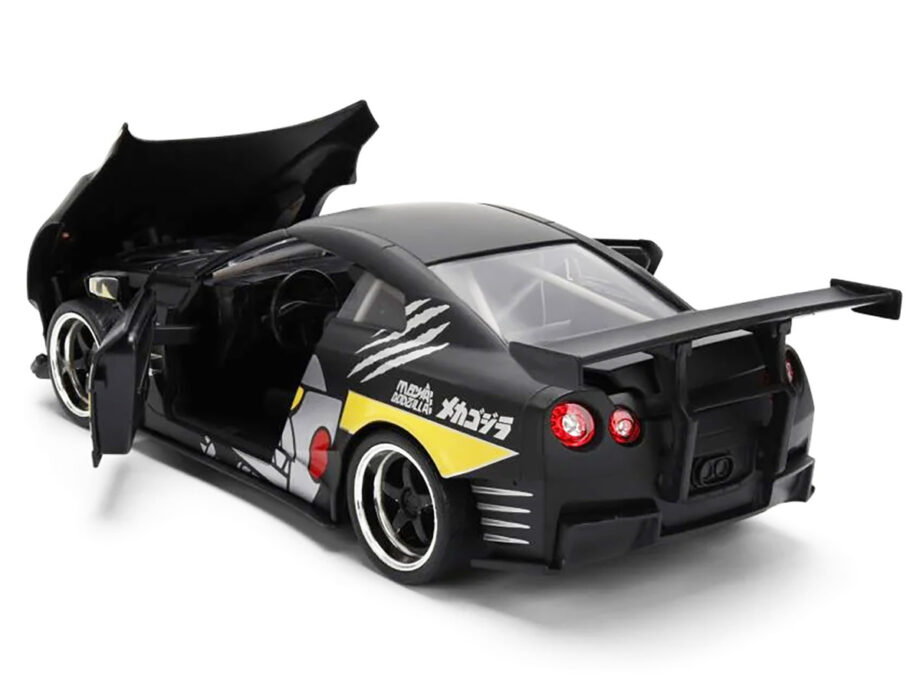 Jada 36707 Godzilla 2009 Nissan Skyline GT-R R35 Ben Sopra 1:24 Matte Black
