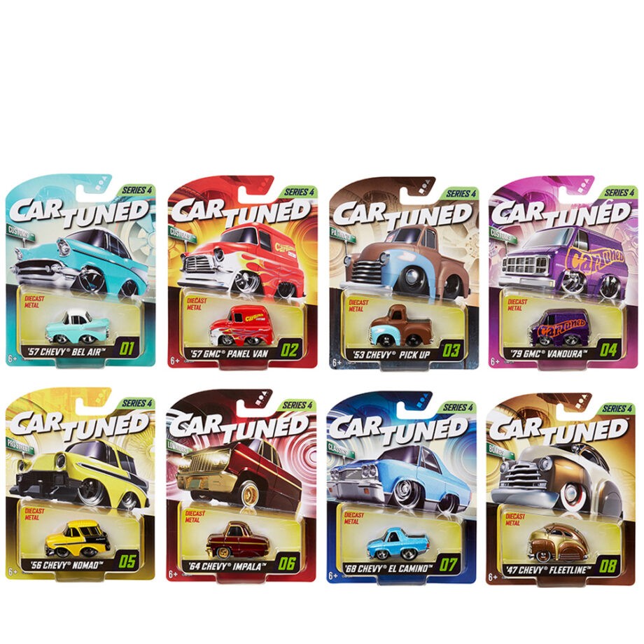 Car Tuned 592631-XX3 Series 4 Mainline Assortment of 8 Styles 2025 1:64