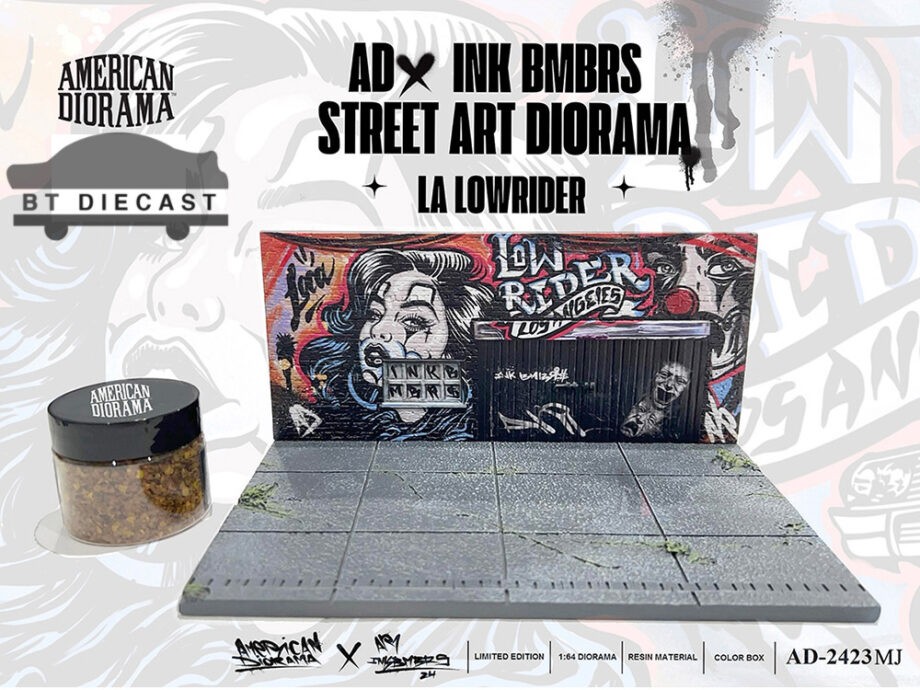 American Diorama AD-2423 LA Street Art Diorama 1:64 Low Rider